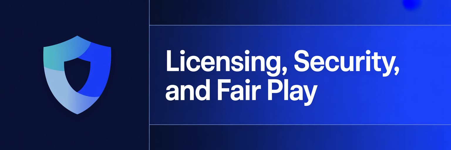 Licensing, Security, and Fair Play